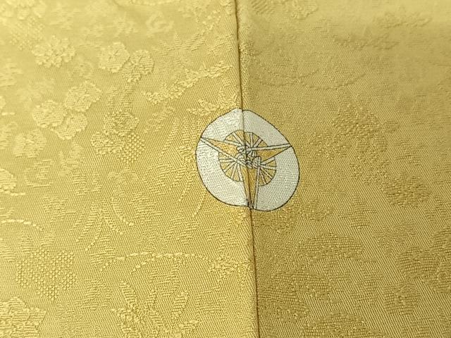 平和屋着物▽上質な色無地 単衣 草花地紋 砥粉色 正絹 逸品 AABI2093jh