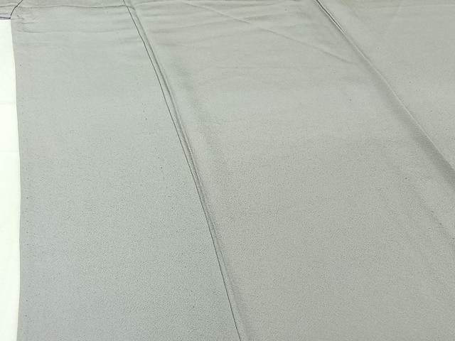平和屋着物▽上質な色無地 単衣 暁鼠色 正絹 逸品 AABI2097jh