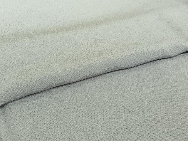 平和屋着物▽上質な色無地 単衣 暁鼠色 正絹 逸品 AABI2097jh