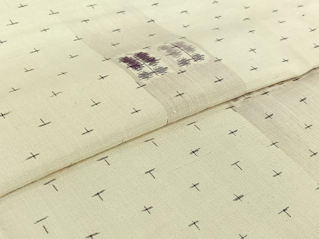平和屋着物▽上質な紬 単衣 遠州椿 正絹 逸品 AABI2104jh