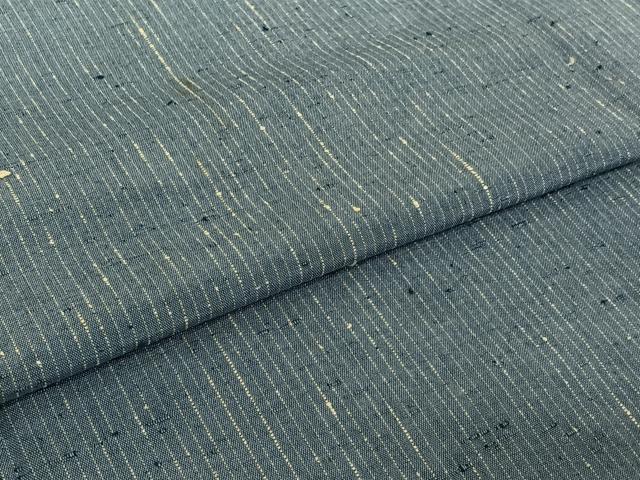 平和屋着物▽上質な紬 単衣 縞 正絹 逸品 AABI2106jh