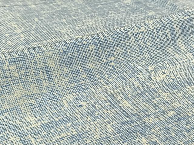 平和屋着物▽上質な小紋 単衣 霞文 正絹 逸品 AABI2134jh