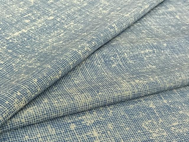 平和屋着物▽上質な小紋 単衣 霞文 正絹 逸品 AABI2134jh