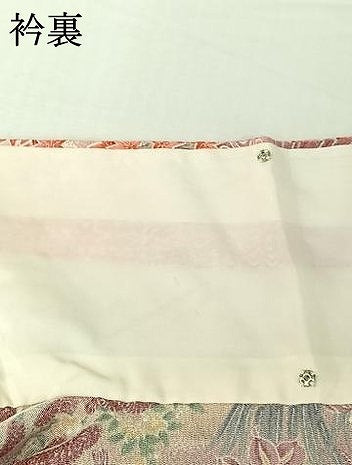 平和屋着物▽上質な小紋 単衣 風景花鳥文 暈し染め 鬼しぼ縮緬 正絹 逸品 AABI2141jh