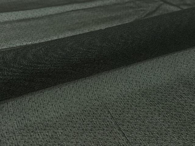 平和屋着物▽男性 羽織 スリーシーズン 春夏秋 塵除け 紗 暗黒色 黒地 正絹 逸品 AABI2186jh