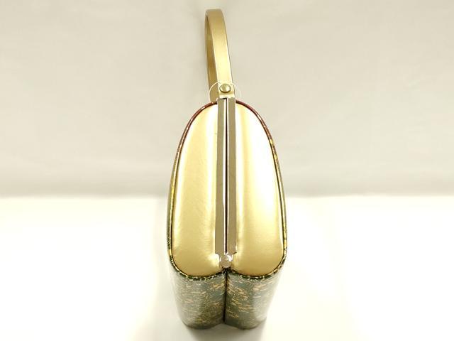 平和屋着物▼和装小物 和装バッグ 花柄 金銀彩 逸品 AABI2201ay