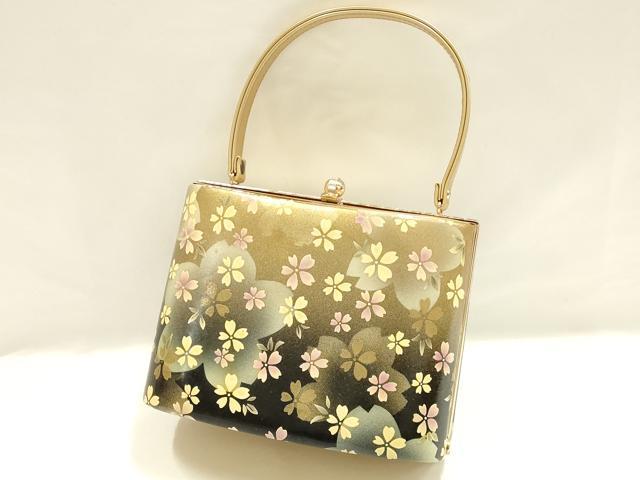 平和屋着物▼和装小物 和装バッグ ハンドバッグ 花柄 桜 暈し 逸品 AABI2203ay