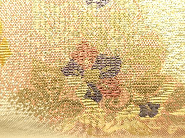 平和屋着物▼和装小物 和装バッグ ハンドバッグ 正倉院花文 金糸 逸品 AABI2224ay