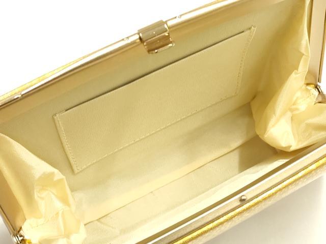 平和屋着物▼和装小物 和装バッグ ハンドバッグ 花柄 金彩 ラインストーン 逸品 AABI2226ay