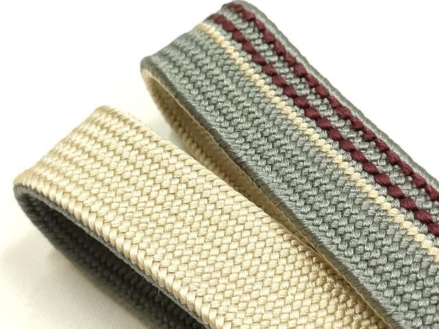 平和屋本店●和装小物 帯締め・帯揚げセット 高麗組 よろけ縞 金糸 逸品 未使用 AABI2249ay