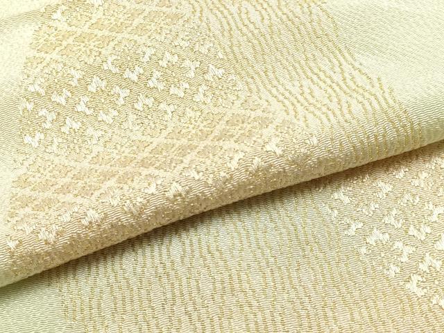 平和屋本店●和装小物 帯締め・帯揚げセット 高麗組 吉祥地紋 金糸 逸品 未使用品あり AABI2266ay