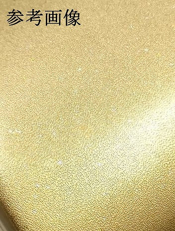 平和屋着物●和装小物 和装バッグ・草履セット ハンドバッグ エナメル 花柄 金銀彩 逸品 AABI2316ay