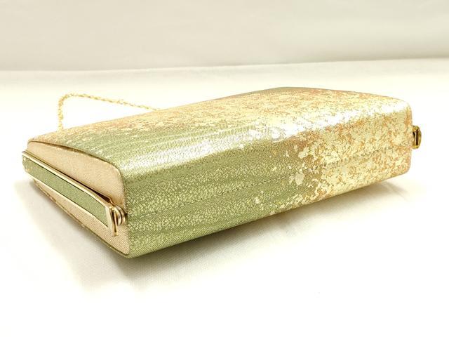 平和屋着物●和装小物 和装バッグ・草履セット ハンドバッグ クラッチバッグ 金糸 逸品 AABI2320ay