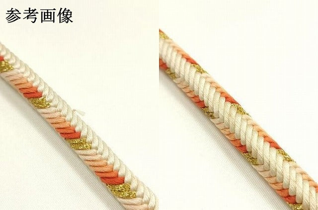 平和屋着物●極上 有職組紐道明 帯締め 奈良組 丸胡蝶 金糸 宮内庁御用 国立博物館御用 東京芸術大学御用 逸品 AABI2349ay