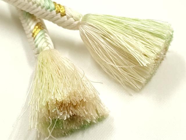 平和屋着物●極上 有職組紐道明 帯締め 奈良組 丸胡蝶 金糸 宮内庁御用 国立博物館御用 東京芸術大学御用 逸品 AABI2350ay