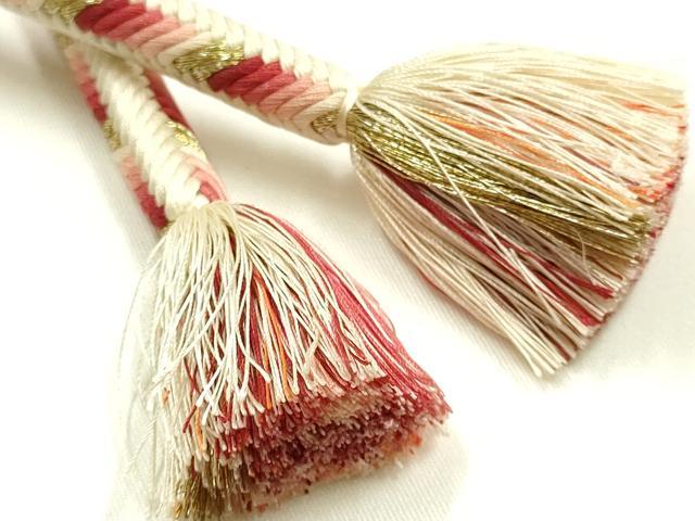 平和屋着物●極上 有職組紐道明 帯締め 奈良組 丸胡蝶 金糸 宮内庁御用 国立博物館御用 東京芸術大学御用 逸品 AABI2351ay