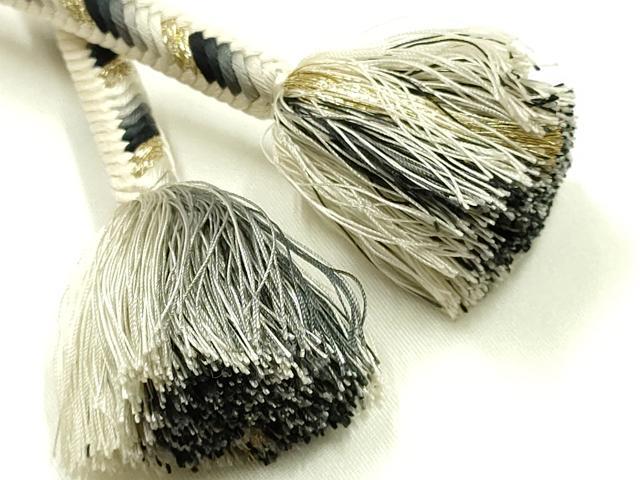 平和屋着物●極上 有職組紐道明 帯締め 奈良組 丸胡蝶 金糸 宮内庁御用 国立博物館御用 東京芸術大学御用 逸品 AABI2353ay