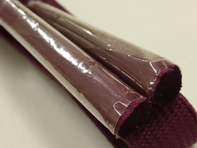 平和屋着物●和装小物 帯締め・帯揚げセット 高麗組 暈し 刺繍 舞花文 地紙 正絹 逸品 未使用 AABI2381ay