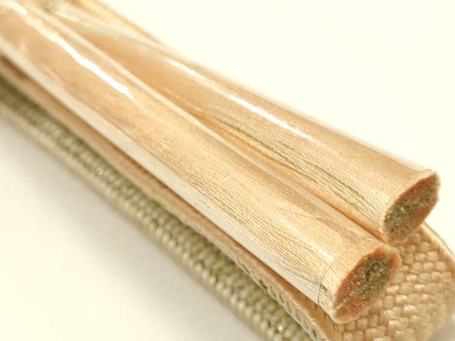 平和屋着物●和装小物 帯締め・帯揚げセット 高麗組 暈し 金糸 柄絞り 七宝繋ぎ 正絹 逸品 未使用 AABI2383ay