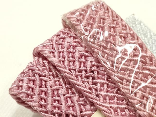 平和屋着物*夏物 和装小物 帯締め・帯揚げセット 平組 レース組 芝花地紋 逸品 未使用 AABI2386ay