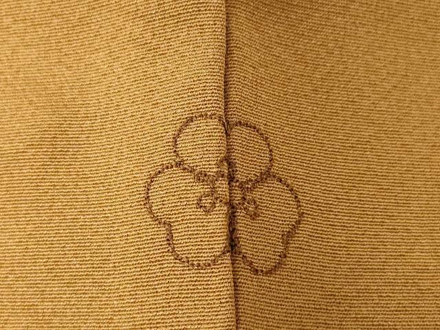 平和屋着物●訪問着 竹屋町刺繍 向かい鳥花丸文 金彩 正絹 逸品 AABI2422ck