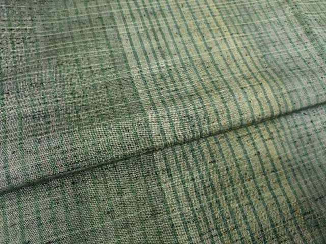 平和屋着物●上質な紬 間道 正絹 逸品 AABI2424ck