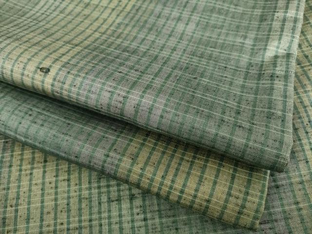 平和屋着物●上質な紬 間道 正絹 逸品 AABI2424ck