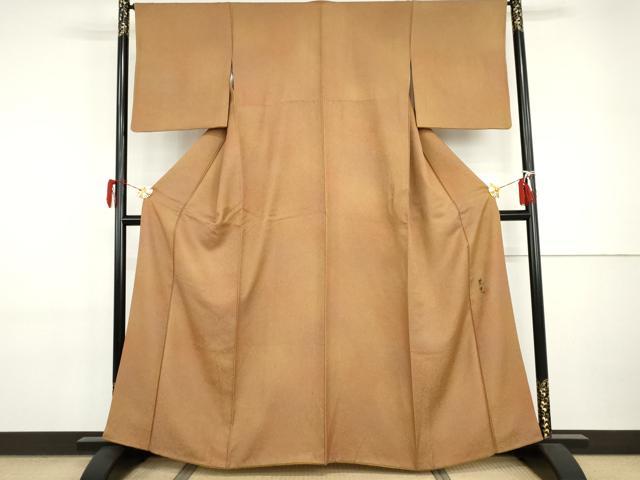 平和屋着物●染色作家 津室朱光 小紋 霞文 暈し染め 正絹 逸品 AABI2492cs