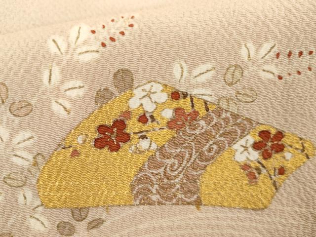 平和屋着物●豪華色留袖 友禅 花文箱 金彩 鬼しぼ縮緬 さが美扱い 正絹 逸品 AABI2497cs