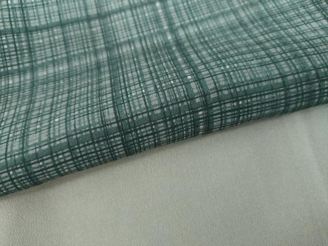 平和屋着物●男性 長襦袢 袷 横段文 正絹 逸品 AABI2532cs