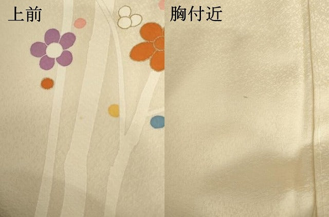 平和屋着物●訪問着 友禅 枝梅 金彩 正絹 逸品 AABI2555cs