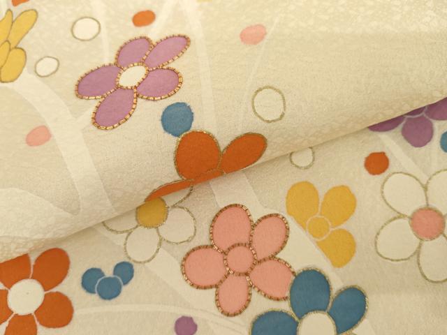 平和屋着物●訪問着 友禅 枝梅 金彩 正絹 逸品 AABI2555cs
