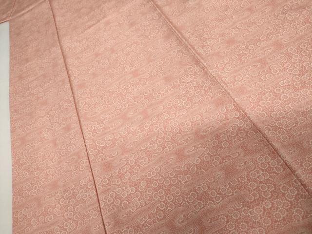 平和屋着物●江戸小紋 エ霞菊唐草文 正絹 逸品 AABI2583cs
