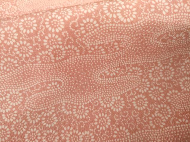 平和屋着物●江戸小紋 エ霞菊唐草文 正絹 逸品 AABI2583cs