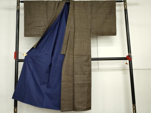 平和屋着物●男性 本場大島紬 アンサンブル 精華 徳太郎柄 正絹 逸品 AABI2585cs