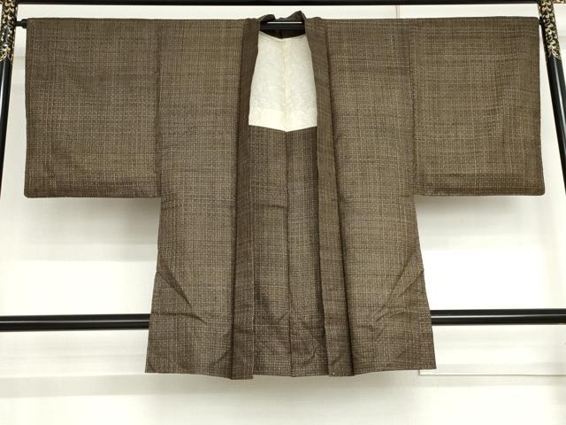 平和屋着物●男性 本場大島紬 アンサンブル 精華 徳太郎柄 正絹 逸品 AABI2585cs
