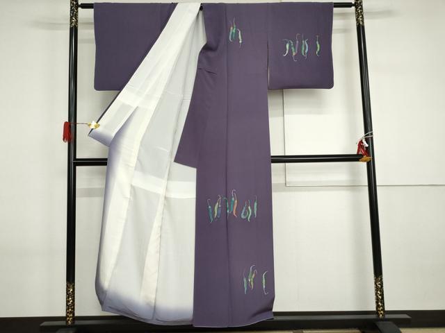 平和屋着物●訪問着 唐辛子 正絹 逸品 AABI2607cs