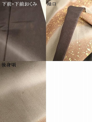 平和屋着物●訪問着 駒刺繍 枝花文 暈し染め 金彩 ますいわ屋扱い 正絹 逸品 AABI2608cs