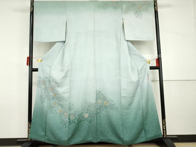 平和屋着物●佐波理綴 創作者 池口定男 訪問着 辻が花 絞り 暈し染め 正絹 逸品 AABI2625cs