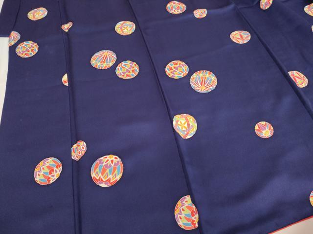 平和屋着物∵女の子 十三参り 子供 祝着 手毬文 逸品 AABI2762ja