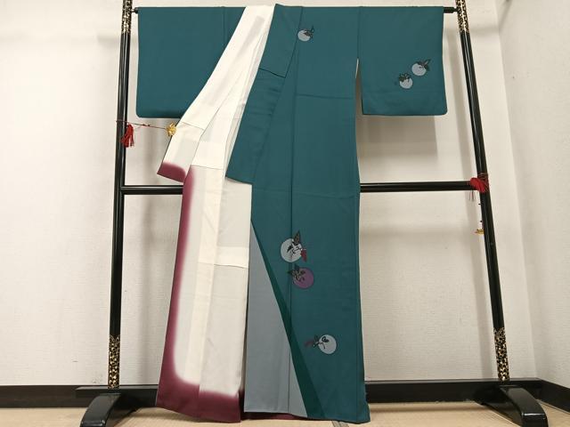 平和屋着物●訪問着 作家物 葡萄 正絹 逸品 AABI2970ph