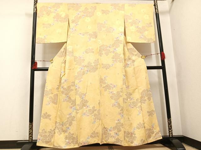 平和屋着物●上質な小紋 花尽くし 正絹 逸品 AABI2983ph