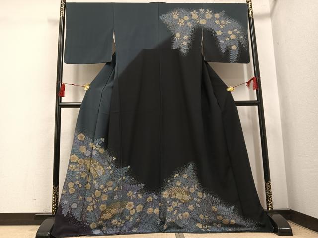 平和屋着物●訪問着 辻が花 暈し染め 金銀彩 正絹 逸品 AABI3000ph