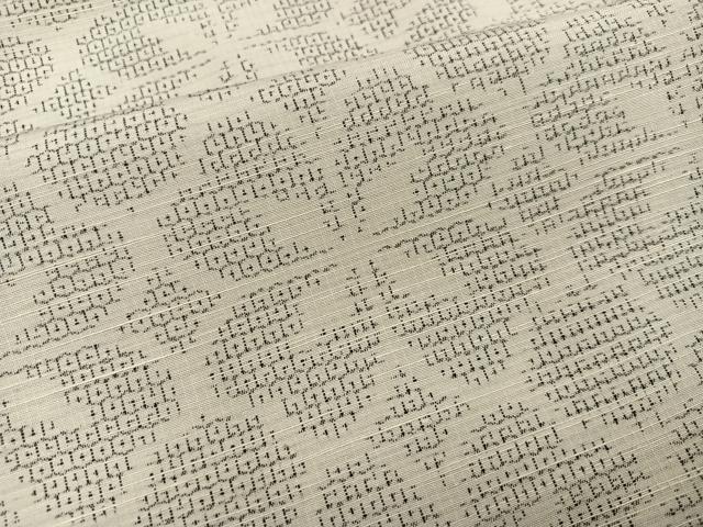 平和屋着物●結城紬 80亀甲 花尽くし 正絹 逸品 AABI3010ph