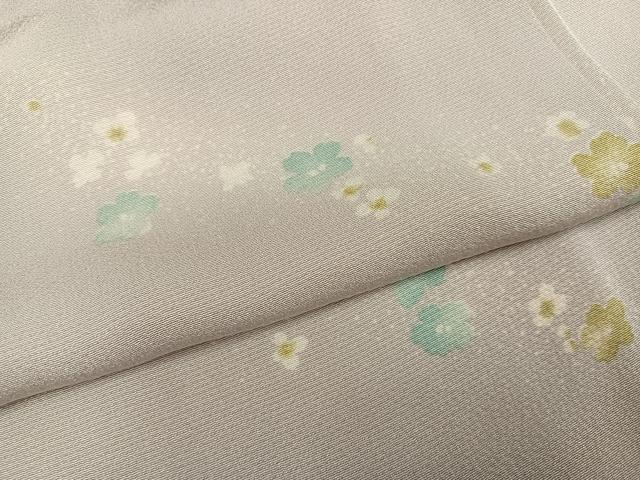 平和屋着物●上質な小紋 舞花文 暈し染め 正絹 逸品 AABI3055ph