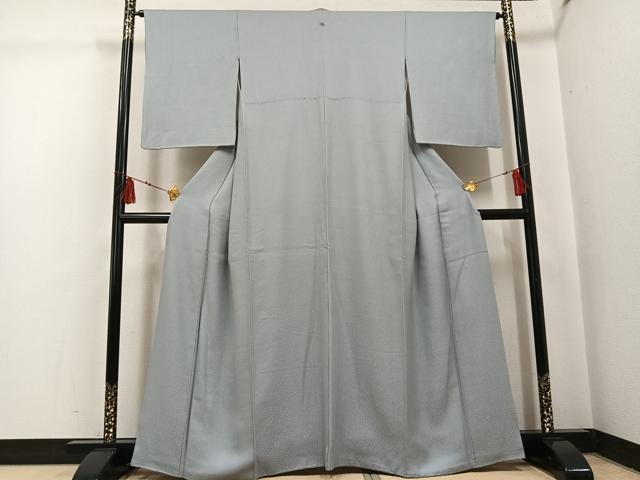 平和屋着物●上質な色無地 花地紋 蕎麦切色 正絹 逸品 AABI3059ph