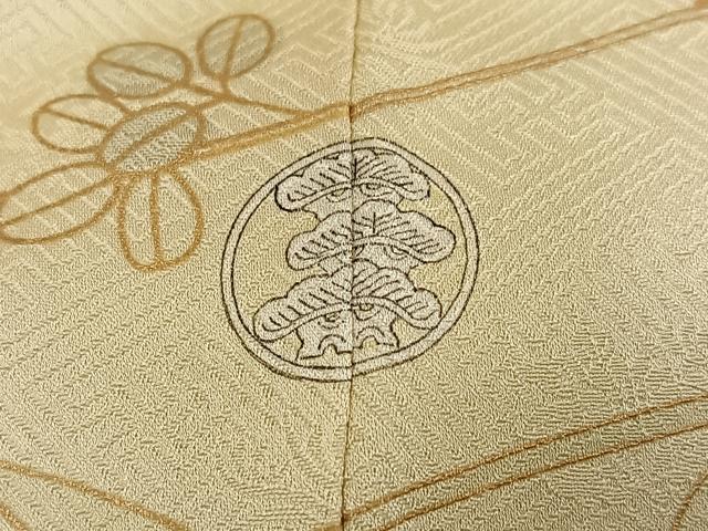 平和屋着物●訪問着 地紙枝花文 暈し染め 金彩 三越扱い 正絹 逸品 未使用 AABI3067ph