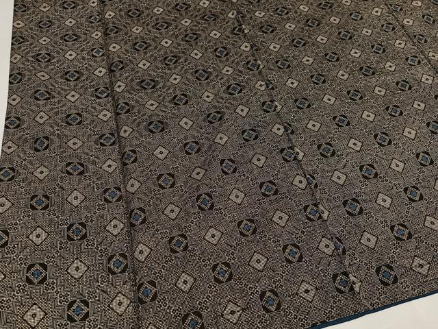 平和屋着物●本場大島紬 龍郷絣 正絹 逸品 AABI3090ph
