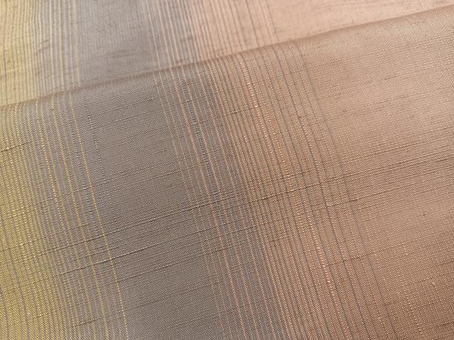 平和屋着物●上質な紬 間道 正絹 逸品 AABI3098ph