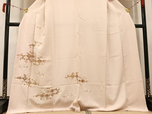 平和屋着物●訪問着 友禅 花宝尽くし 金彩 正絹 逸品 AABI3105ph
